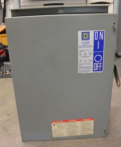 Square d pq3220g 200a 240v 3p 3w i line iline fusible bus plug good! for sale