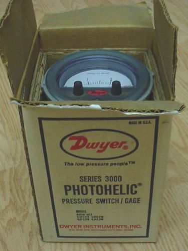 Dwyer SERIES 3000 PHOTOHELIC PRESSURE SWITCH / GAGE