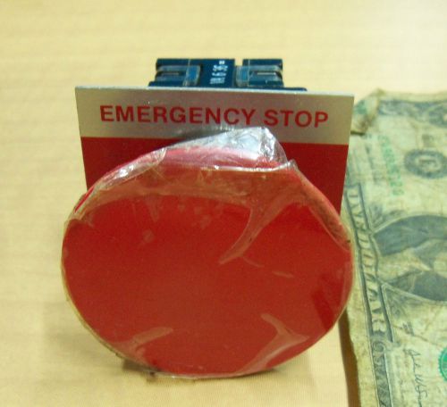 GE CR104P  Red Emergency Stop Push button NOS New in Box Mushroom Head