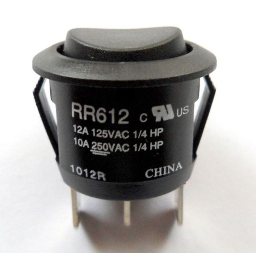 Lot of 2 Carling Technologies RR612-BB-NN Rocker Switch Round Non-Illuminated