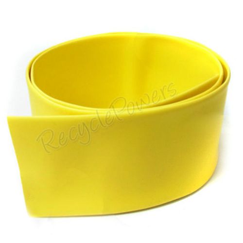 1m yellow 50mm tube sleeving heat shrink tubing for sale