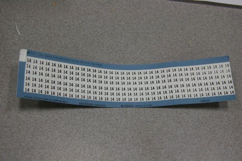 PANDUIT CORP      WM-14      Wire Marker Card, Vinyl Cloth, &#039;15&#039;