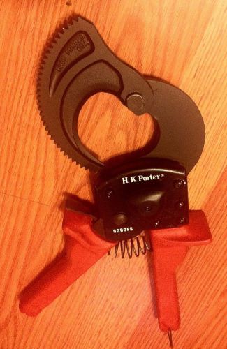 H.K. PORTER 5090FS One Hand Ratcheting Cable Cutter Copper APEX $473.83