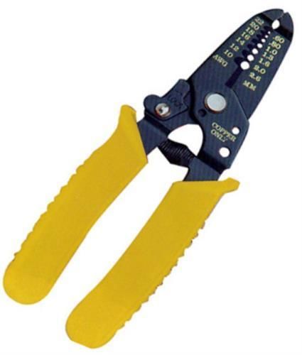 6&#034; Wire Strippers - Yellow Rubberized Grips - Crimper - Cutter - Re-Treader (B97