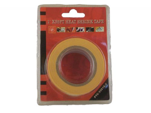 3/4&#034; x 35&#039; yellow heat shrink tape   fast - free - shipping! for sale