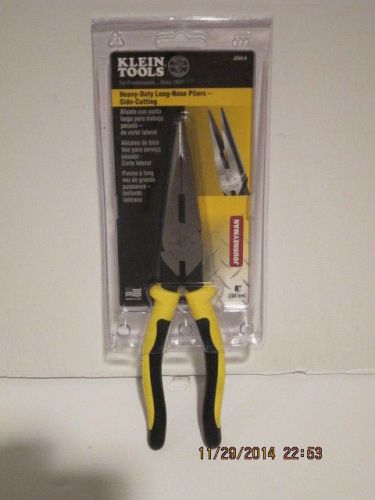 Klein tools j203-8 heavy-duty long-nose pliers side-cutting, free shipping, nisp for sale