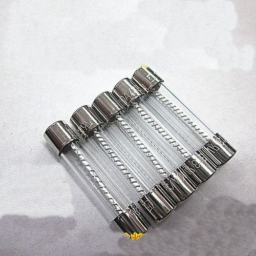 10 pieces 250v 3a slow blow 6x30mm glass tube fuses for sale
