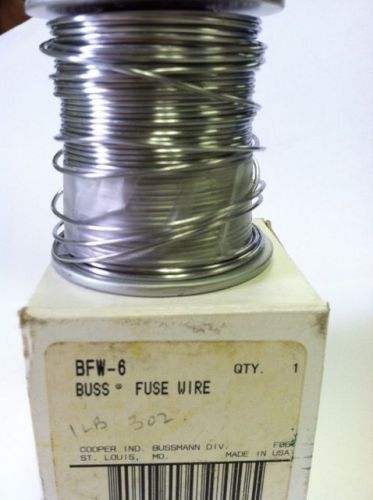 1LB  3OZ Cooper Bussmann BFW-6  Spool Of Fuse Wire