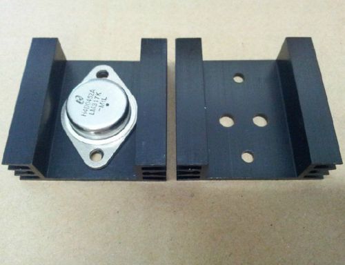 5X TO3 Transistor Heat Sinks TO-3 Black  Amuminum 45x45x14mm NEW Arrival