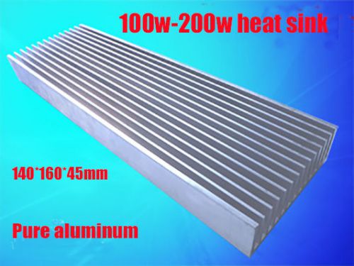 200w aluminum heat sink ,160*140*45mm  ,with holes for led chip ,lens and fans