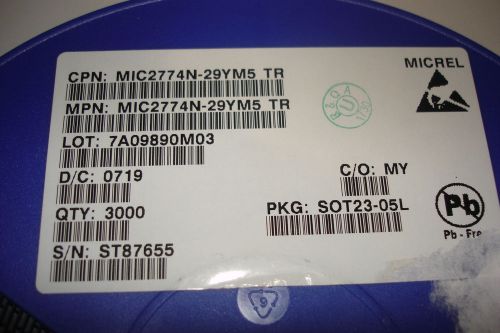 Micrel MIC2774N-29YM5 IC Superrvisor Dual 2.93V SOT23-5 3000Pc Reel New