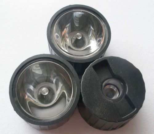 20x 30degrees led lens for 1w 3w 5w high power led with black holder for sale