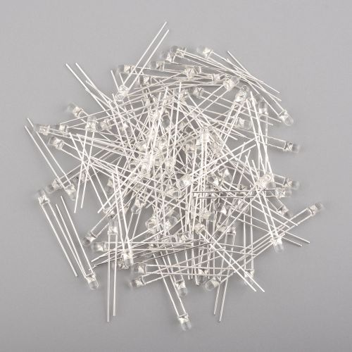 100pcs led round 3mm white diffused white bright led lamp emitting diode for sale