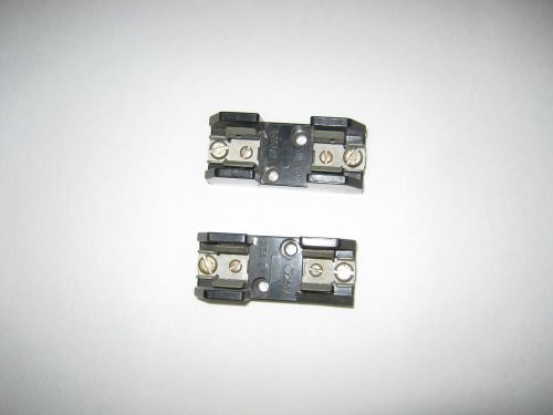 Set of 2 Buss 30A 250V single fuse holder IB0001 --Used