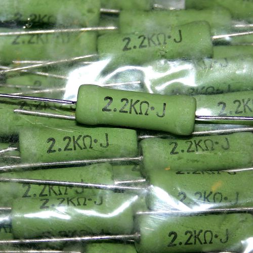 Kiwame 2.2kohm 2.2k 2k2 5w, carbon film resistors 20pcs for sale