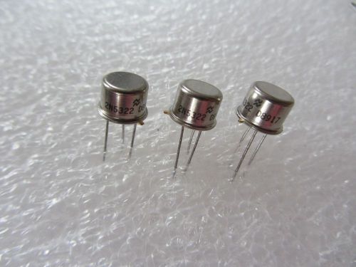 3x 2N5322 Si PNP medium power 10W 2A 75V switching  transistor