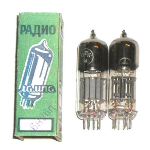 6n26p double triode, ussr rare tubes.  lot of 2 for sale