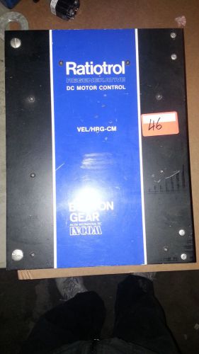 BOSTON GEAR VEH RG100CM USED RATIOTROL REGENERATIVE DC MOTOR CONTROL VEHRG100CM