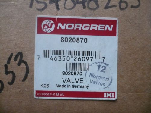 New Norgren 8020870 Valve