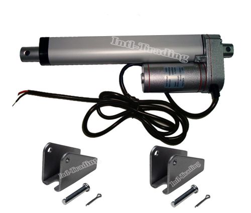 Heavy duty 150mm 6&#034; dc 12volt linear actuator&amp;brackets 330 pound max lift motor for sale
