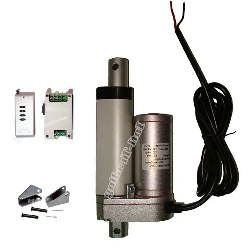 Dc 12volt heavy duty 2inch linear actuator &amp;remote&amp;brackets 330 pound max lift for sale