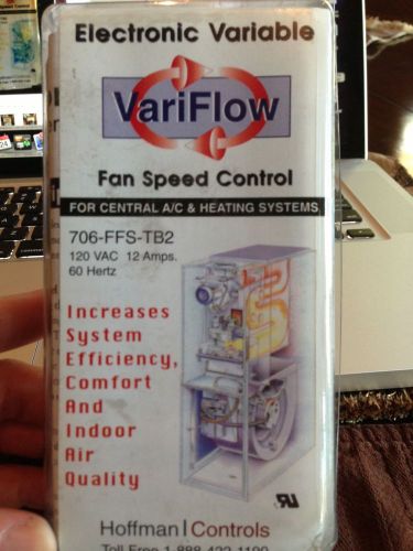 New Hoffman VariFlow Fan Speed Control Part# 706-FFS-TB2 12 amp