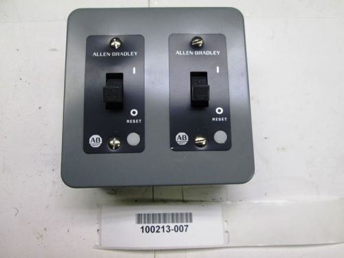 Allen bradley 600-tax144 two switch manual starter 2 pole 3/4hp new old stock for sale