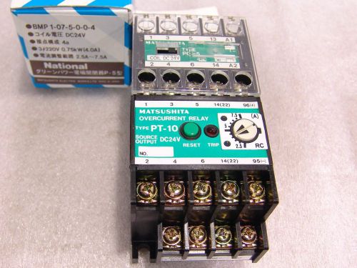 Contactor Matsushita PC-5 , PT-10 overcurrent relay 2.5-7.5A