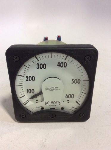 WESTINGHOUSE 0-600 AC AMPERES METER KR-241