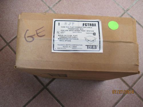 T&amp;b fctrbx type fcc flat conductor cable transition box (new) for sale