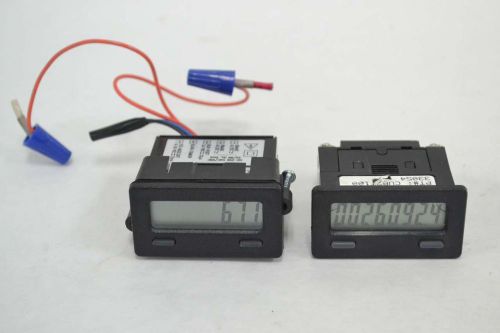 LOT 2 RED LION MIX CUB7T100 CUB7TVS0 8 DIGIT 50-250V-AC/DC TIMER COUNTER B340535