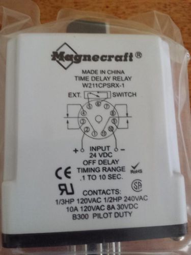 New in Box Magnecraft w211cpsrx Time Delay Relay Switch