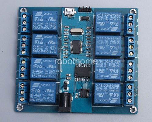 5v 8 channel micro usb relay module upper computer 10a icse014a brand new for sale