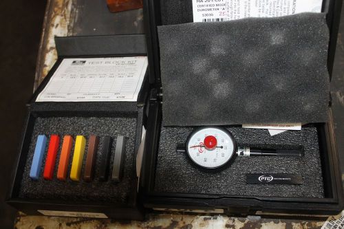 Ptc instruments durometer 201 with test block kit for sale