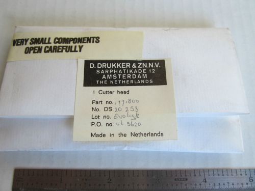 TOOL DRUKKER &amp; ZN NETHERLANDS MICRO SMALL TOOLS ?? CUTTER HEAD