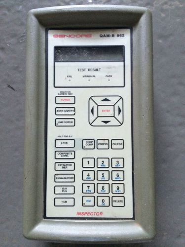 Sencore QAM-B 962 Cable TV System Analyzer Meter QAM AS-IS Untested