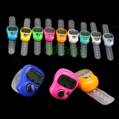 1pc lcd electronic digit finger held tally stitch marker row counter new for sale