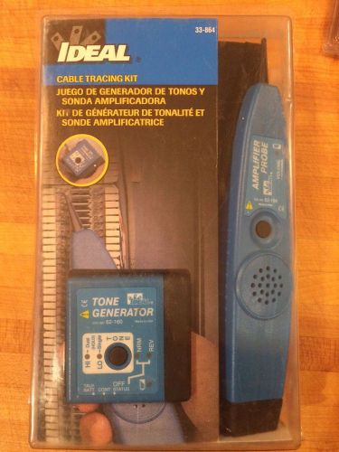 Ideal 33-864 cable tracing kit - tone generator - amplifier probe new for sale