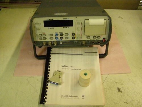 Wandel Goltermann DS3/DS1 Analyzer PF-45 with Manual/Power Cord, roll of paper