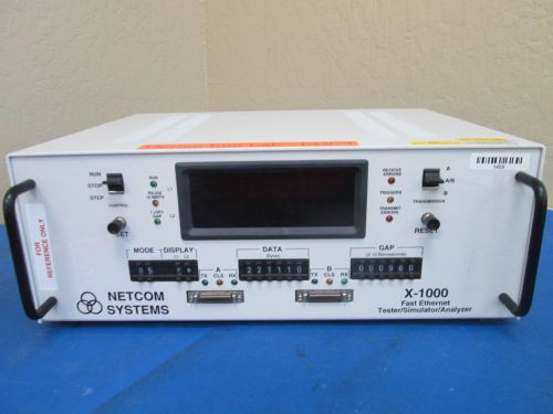 Netcom X-1000 Fast Ethernet Tester Simulator Analyzer