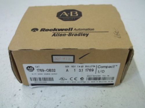 ALLEN BRADLEY 1796-OB32 SER.A 20.4-26.4VDC SOURCING OUTPUT MODULE *NEW IN A BOX*