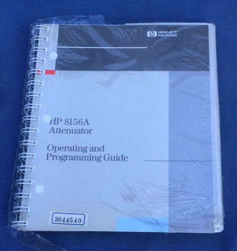 HP 8156A Attenuator Operating and Programming Guide 08156-91011 NEW