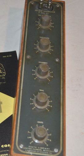 Vintage Heathkit  Decade Resistance Model DR 1 Factory Manual Ham Radio  Equip