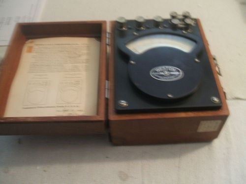 Weston ac &amp; dc portable electronometer ammeter model 370 vintage 1943 made usa for sale