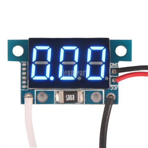 Dc blue led display three digit digital ampere meter gauges 12v current ammeter for sale