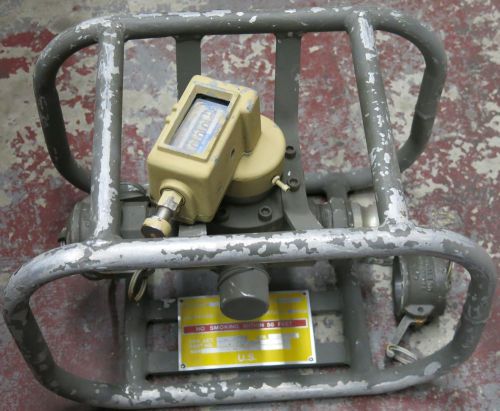 OILGEAR MILITARY PORTABLE LIQUID &amp; FUEL FLOW METER PL2A-1A1S 2-INCH