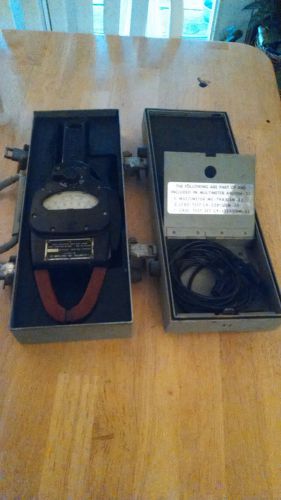 Vintage Military Multimeter with Case and Leads Tool