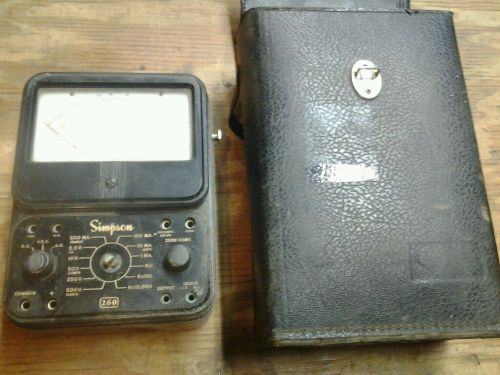 Vintage simpson model 260 series 6 volt ohm milliamp meter for sale