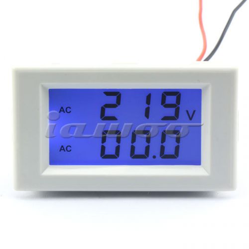 Digital lcd voltage meters ammeter voltmeter ac 200-500v/100a+current sense amp for sale
