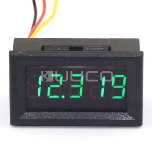 Small 5Digit 0-33V Voltage Monitor Battery Tester Green LED Voltmeter Digital DC